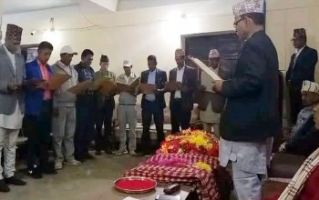 बैतडीको सिगासका जनप्रतिनिधिहरुले लिए शपथ 